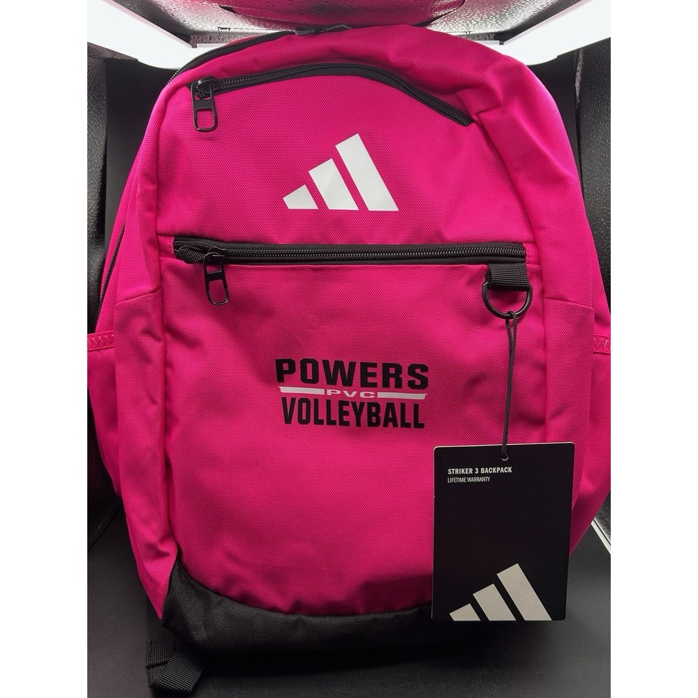 ADIDAS Striker 3 Team Sports Backpack Athletic Bag Pink Powers Volleyball Club